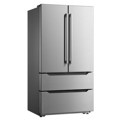 Cosmo 5 Piece Kitchen Appliance Package With 30" Electric Cooktop 24" Single Electric Wall Oven 30" Over-the-range Microwave French Door Refrigerator & 24" Built-in Fully Integrated Dishwasher