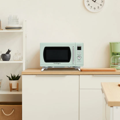 Nostalgia Mid-Century Retro 0.9 Cu. Ft. 900-Watt Microwave Oven, Black