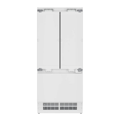 36 In. Panel Ready French Door Refrigerator With Ice maker, water dispenser, Frost Free . 19.6 total cubic feet