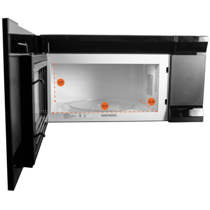 Black?�� Over The Range 1.6 Cu. Ft. Microwave Black