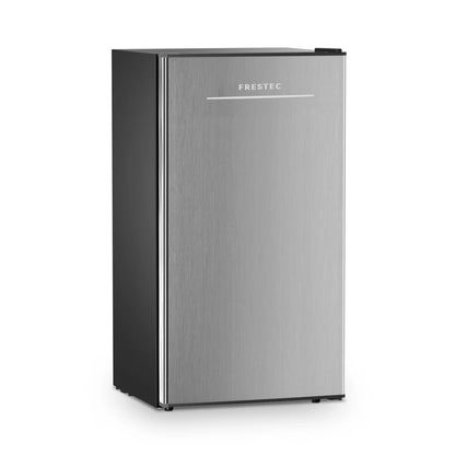Frestec 3.2 Cu ft One Door Mini Fridge, Estar, Stainless Steel Look, New