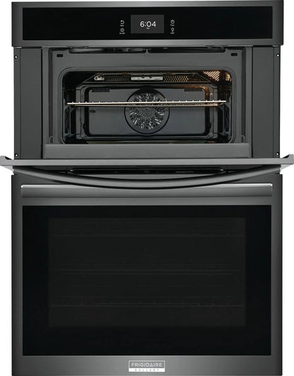 Frigidaire Gallery GCWM3067AD 30 inch Black Stainless Wall Oven and Microwave Combination