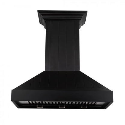 ZLINE 30 in. Wooden Wall Mount Range Hood in Black - Includes Motor (KPCC-30)