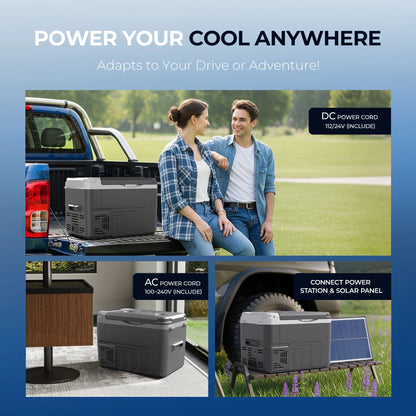 Simzlife 12 Volt Refrigerator, 11 Quart (10L) Car Fridge with APP Control, Car Refrigerator -4�H~68�H, Portable Freezer for RV, Camping, Travel