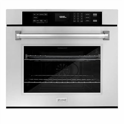 ZLINE 30 in. Professional Convection Single Wall Oven with Air Fry and Self Clean in Stainless Steel (WAS-30)