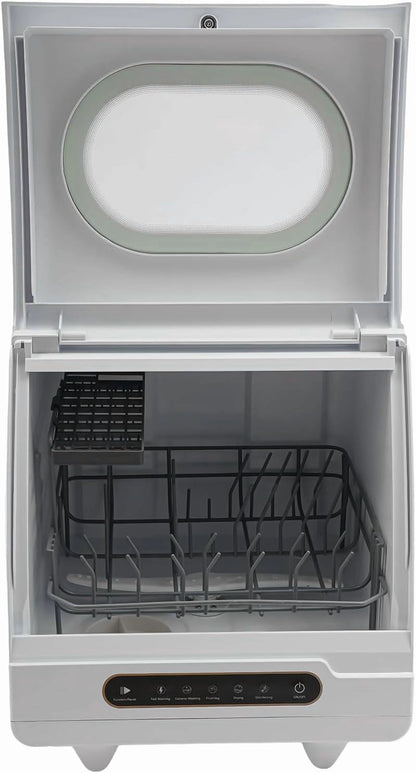 Portable Countertop Dishwasher Compact Dishwasher with 5 Washing Programs,Leak-Proof Dry Dishwasher for Houses,Apartments,Dorms