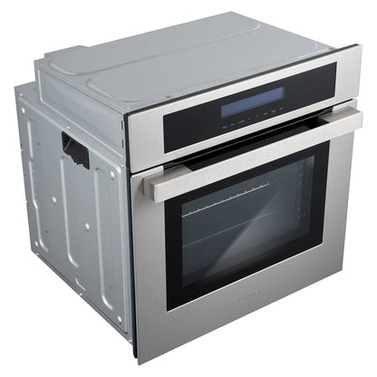 Cosmo 5 Piece Kitchen Appliance Package With 30" Electric Cooktop 24" Single Electric Wall Oven 30" Over-the-range Microwave French Door Refrigerator & 24" Built-in Fully Integrated Dishwasher
