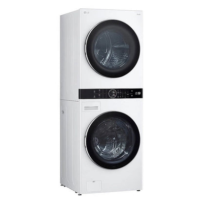 LG WKHC252HWA  27 Inch Electric Laundry Tower with 5 cu ft Front Load Washer