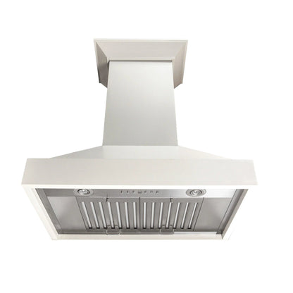ZLINE 30 in. Wooden Wall Mount Range Hood in Black - Includes Motor
