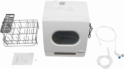 Portable Countertop Dishwasher Compact Dishwasher with 5 Washing Programs,Leak-Proof Dry Dishwasher for Houses,Apartments,Dorms