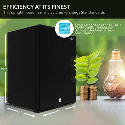 Whynter 3.0 cu ft Energy Star Upright Freezer in Black CUF-301BK