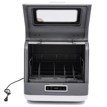 1200W Portable Countertop Dishwasher, 3 Washing Programs with Large Capacity