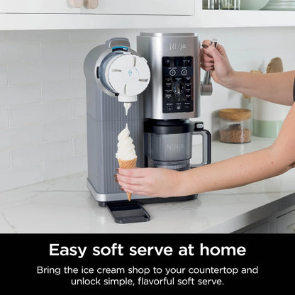 Restored Ninja CREAMi Swirl 13-in-1 Soft Serve Ice Cream Machine - Factory (Refurbished)
