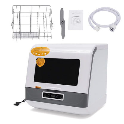 TOOL1SHOoo Portable Countertop Dishwasher with Large Capacity Air Dry Function 3 Washing Programs