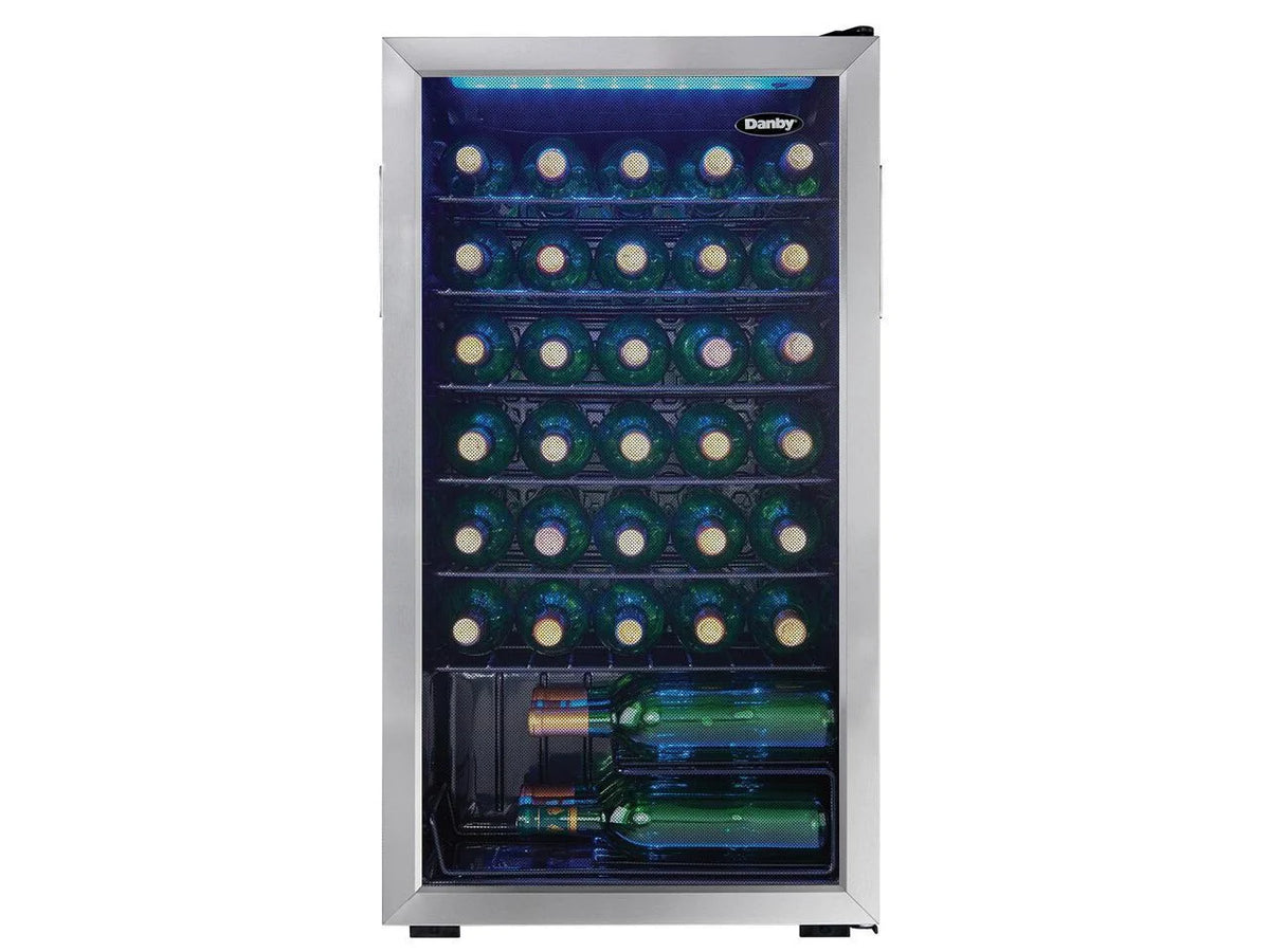 Danby 36 Bottle Free-Standing Wine Cooler in Stainless Steel (DWC036A1BSSDB-6)