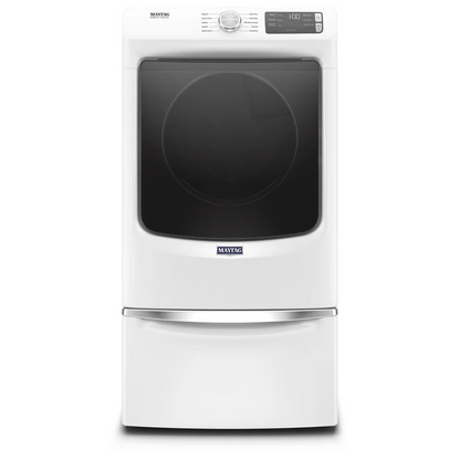 Maytag MED5630HW 7.3 Cu. Ft. White Front Load Electric Dryer with Extra Power and Quick Dry Cycle