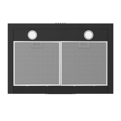 CIARRA Black Range Hood 30 inch Wall Mount Vent Hood Ductless Ducted Convertible CAB206P75
