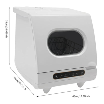 Portable Countertop Dishwasher 5 Washing Programs with Water Tank Leak-Proof Dry