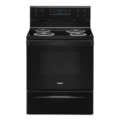WHIRLPOOL WFC315S0JB 30" freestanding coil electric range