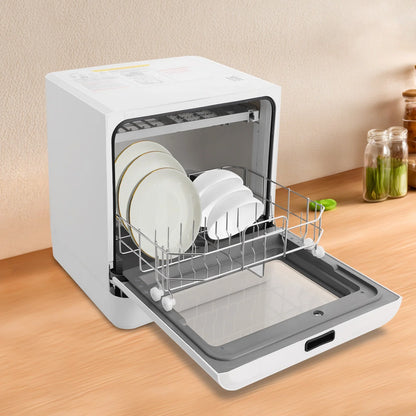 Portable Mini Dishwasher, Countertop Dishwasher, Household Mini Dishwasher for Homes, Kitchens, Small Houses, Apartments, Dormitories