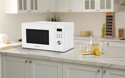 Emerson 1.1 Cu Ft, 1000W White Countertop Microwave Oven, MW1101W