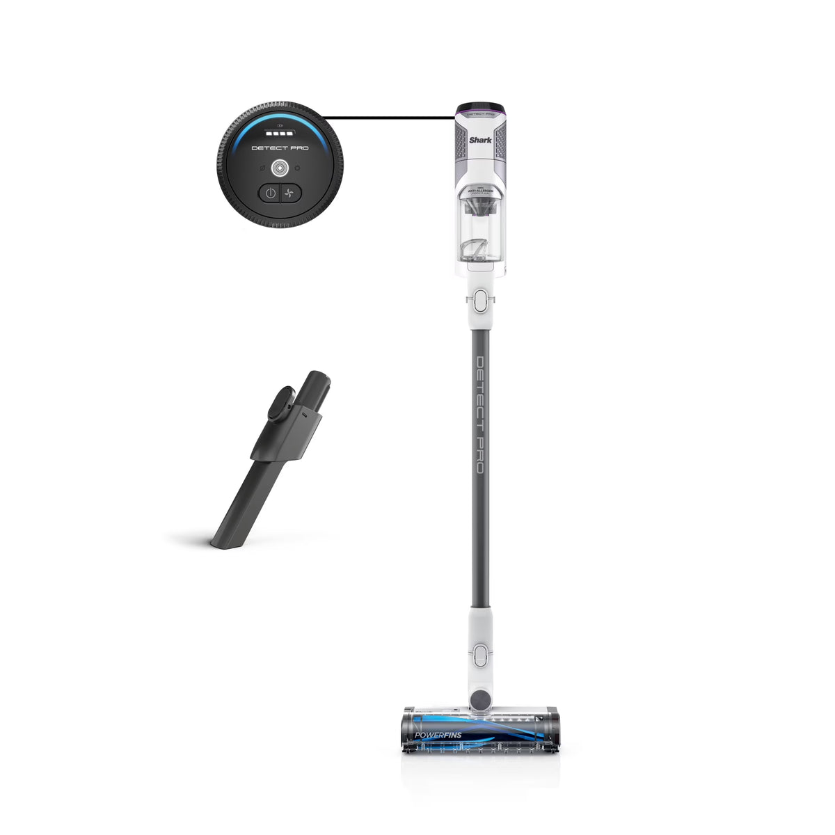 Shark Detect Pro Cordless Stick Vacuum with PowerFins Brushroll, Stick/Handheld 2in1