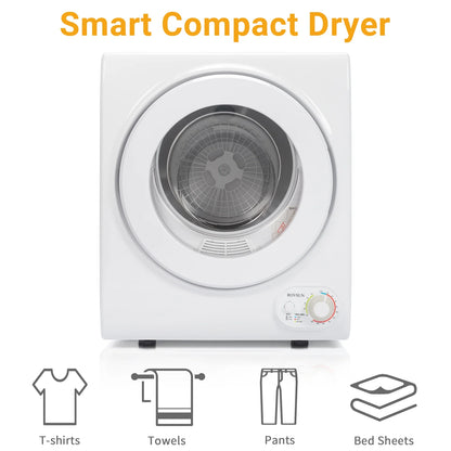 RovSun 110V White Stainless Steel Electric Tumble Dryer