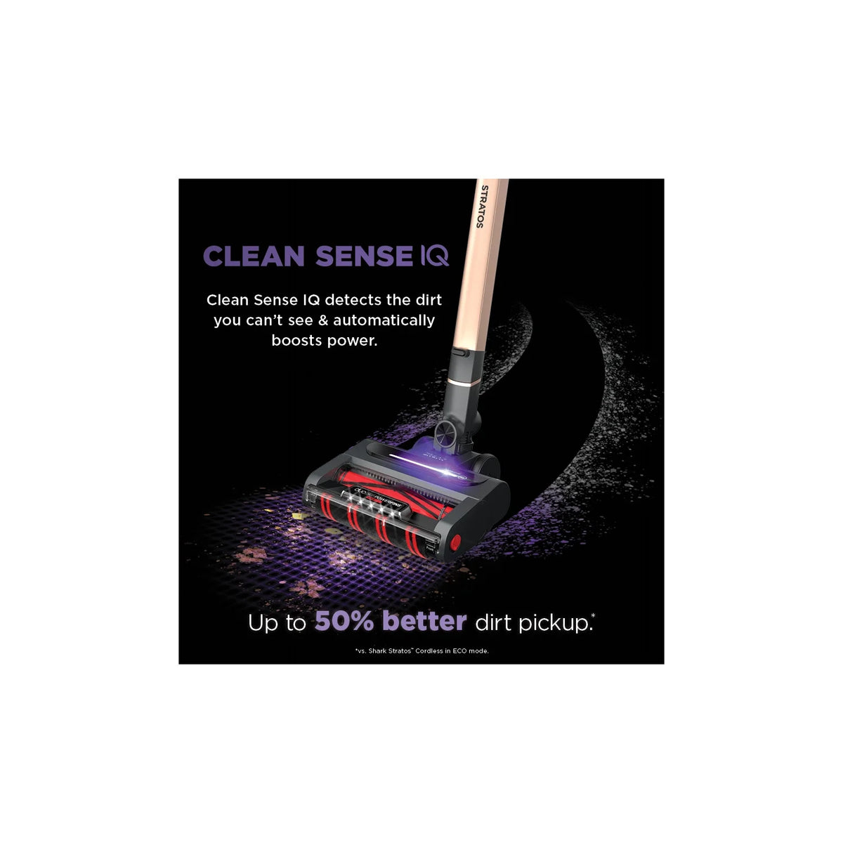 Shark Stratos Cordless Stick Vacuum Cleaner with Clean Sense IQ & DuoClean PowerFins HairPro MultiFLEX, IZ840H
