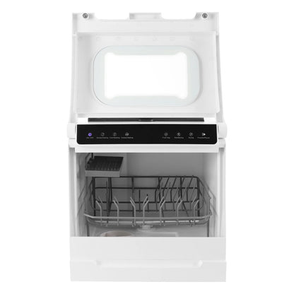 Compact Dishwasher, 18.11in Width with 4-6 Place Settings, 5 Wash Modes and Disinfection Function, Ideal for Apartments and RVs