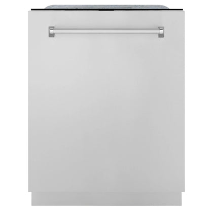 ZLINE 24 In. Monument Series 3rd Rack Top Touch Control Dishwasher in Black Matte, 45dBa, DWMT-BLM-24