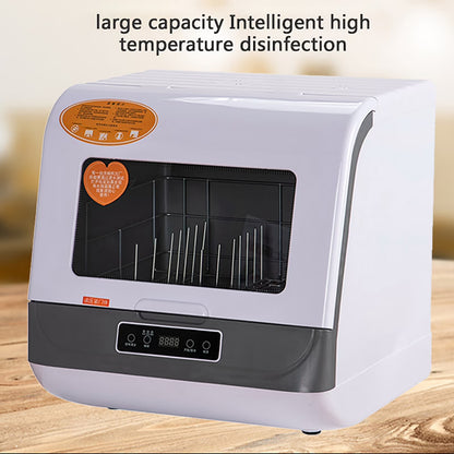 TOOL1SHOoo Portable Countertop Dishwasher with Large Capacity Air Dry Function 3 Washing Programs