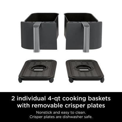 Ninja Foodi 6-in-1 8-Quart 2-Basket Air Fryer with DualZone Technology