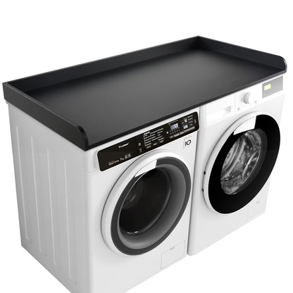 Kaboon Washer Dryer Countertop with Edge Rails, 27.5" x 54", Light Walnut