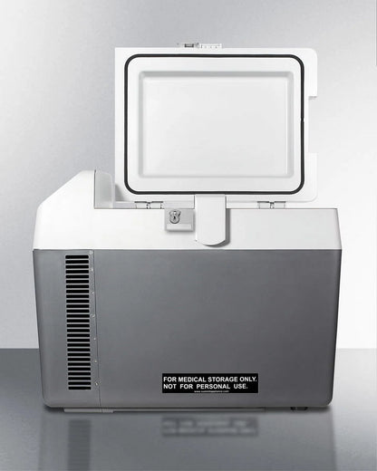 Portable Refrigerator/Freezer, Gray with Lock