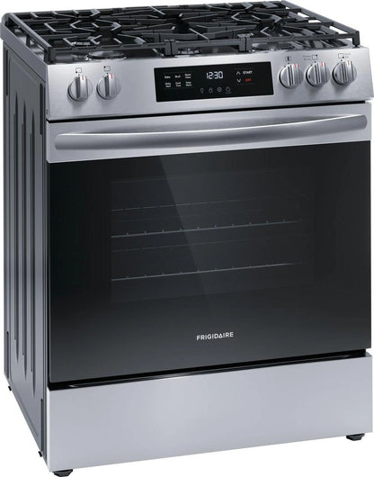 Frigidaire FCFG3062AS 30" Gas Range with Steam Clean, Stainless Steel