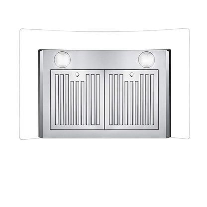 30 in. Ducted Wall Mount Range Hood Kitchen Hood Stainless Steel with Touch Control LED Light