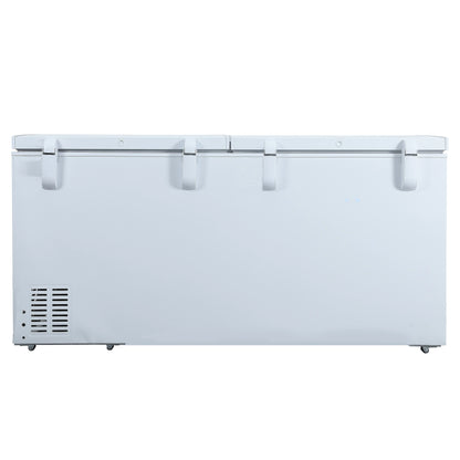 Hamilton Beach 25 Cu. Ft. Chest Freezer, 2 Doors, Garage Ready, White