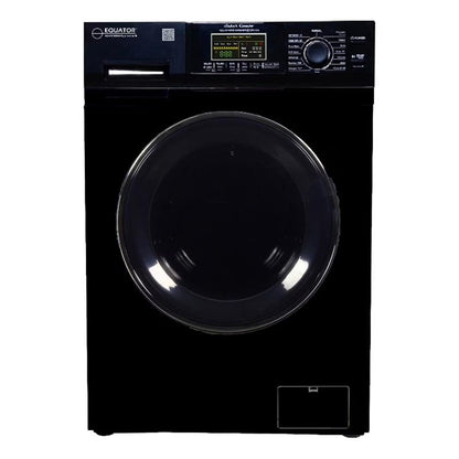 Pemberly Row Pet Compact 110V Vented/Ventless 15 lbs Combo Washer Dryer in Black