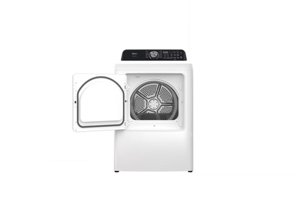 MIDEA 7.0 Cu Ft Sensor Dry Electric Smart Dryer, White