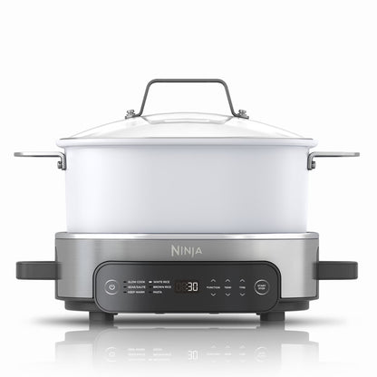 Ninja Foodi 6.5 qt Everyday PossibleCooker, Stainless Steel/White, Multi Cooker, Slow Cooker, MC1100