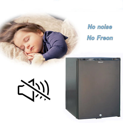 Smad 2.1 Cu ft Compact Refrigerator 110V/12V RV Truck Caravan Car Fridge Quiet Reversible Door Lock