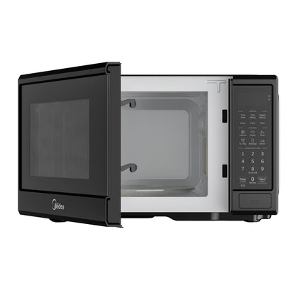 Midea 0.9 Cu. Ft. Countertop Microwave Oven, 6 Auto Programs, 10 Power Level, Black, EM9P022CVPMB