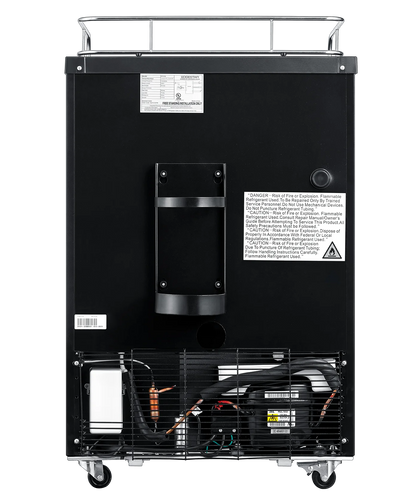 Edgestar Br3002 24" Wide Kegerator Conversion Refrigerator For Full Size Kegs - Black