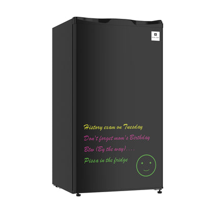 Arctic Chef 3.2 Cu. ft. Compact Refrigerator with Eraser Board Door, RFR326, Black