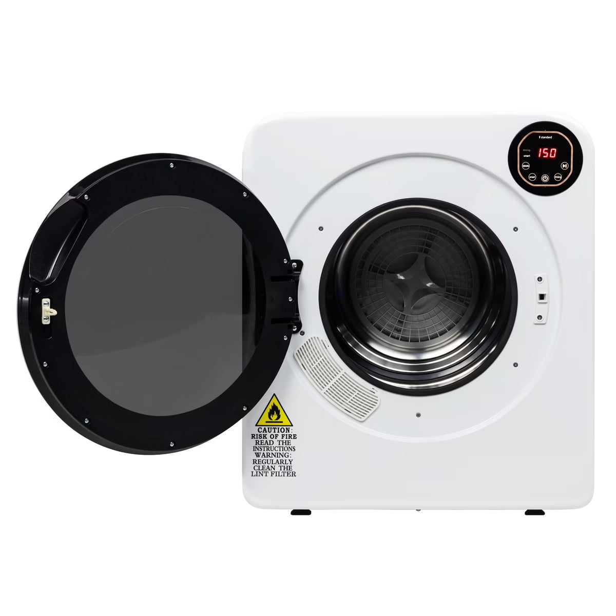 GoDecor Electric Portable Laundry Dryer, 13.2LBS Capacity Tumble Dryer For Home, White