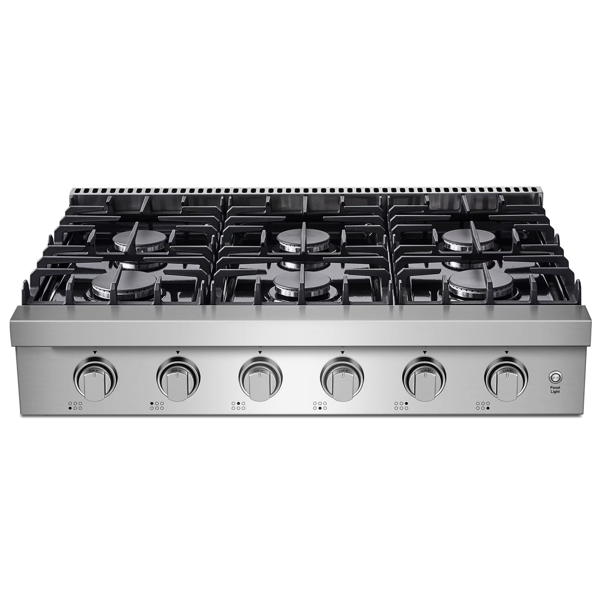 Sunmaki Gas Cooktop 36 inch Built-in Gas Stove with 6 Sealed Burner for Cooking, Gas Grilling, Propane Cooktop NG/LPG Switch