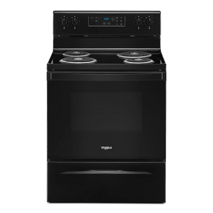 WHIRLPOOL WFC150M0JW 30" freestanding coil electric range