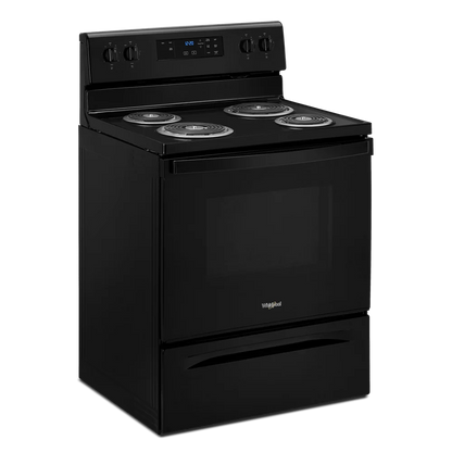 WHIRLPOOL WFC150M0JW 30" freestanding coil electric range