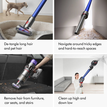 Restored Premium Dyson V11 Cordless Vacuum Cleaner | Iron/Blue (Refurbished)