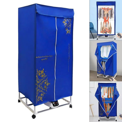 Anqidi Folding Portable Electric Clothes Dryer 2 Layer 3 Gear Timing Laundry Drying Rack + Remote 1500W